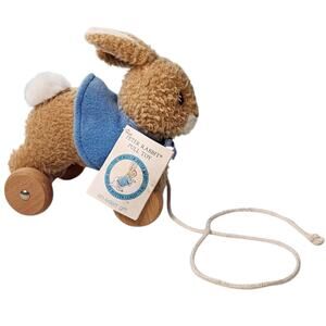 Vintage Eden Peter Rabbit Plush Pull Toy Beatrix Potter Collection 1996